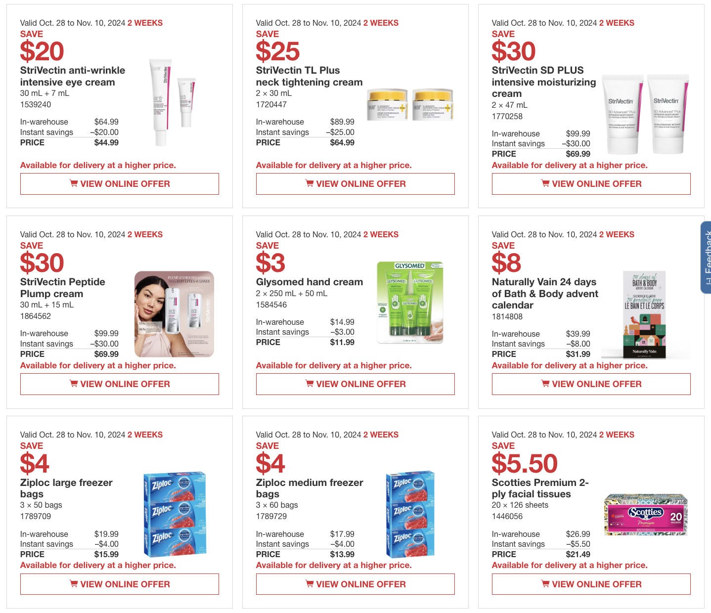 Costco Canada Coupons/Flyers Deals at All Costco Wholesale Warehouses